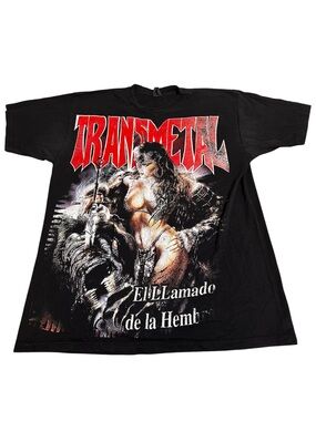 Vintage TRANSMETAL El Llamado De La Hembra Rock & Death XL Rare Mexico Band Tee